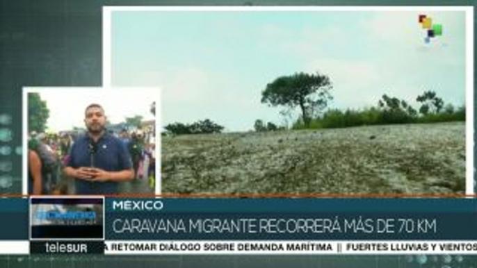 México: la Caravana Migrante avanza a pie por Veracruz rumo a EEUU