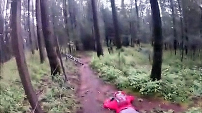 Hilarious Bike Faceplant In The Forest