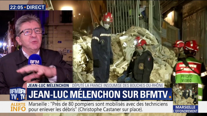 Immeubles effondrés à Marseille: "Les gouvernements successifs se sont désintéressés de l'habitat populaire", Jean-Luc Mélenchon