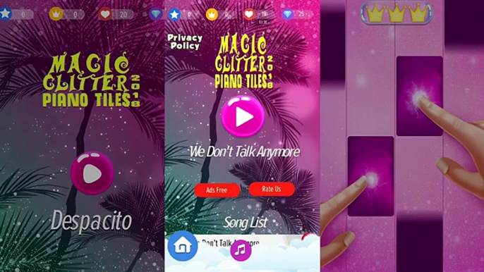 Glitter Piano Tiles Magic 2018