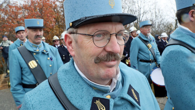 Cérémonies du centenaire de l'Armistice de la Première Guerre mondiale au Vieil Armand