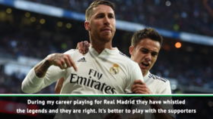 I can deal with Bernabeu whistles - Sergio Ramos