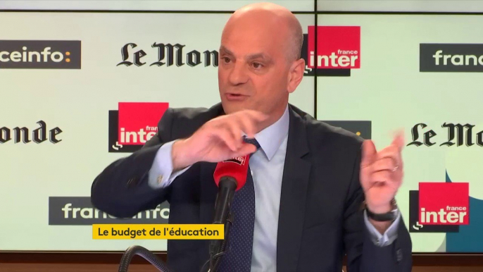 Jean-Michel Blanquer sur le budget de l'Éducation : "On a une priorité à l'école primaire"