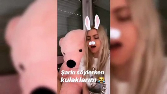 Aleyna Tilki "Kulaklarım!" Şarkı Söyledi Çok Eğlendi!  | Aleyna Tilki'nin İnstagram Hikayesi #Enmedya