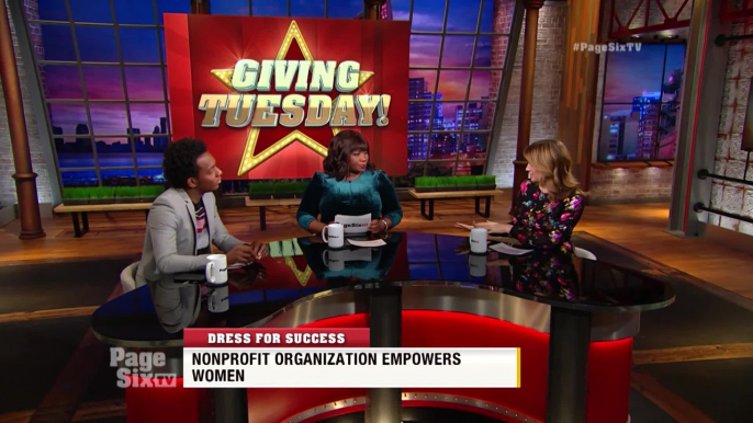 It's #GivingTuesday, and we chatted with @mikecostello of @dressforsuccess! Tune in to #PageSixTV to see how Mike empowers women with professional attire. If you want to see women modeling their "Power Pieces" from the Success Collection, visit dfspowerpi