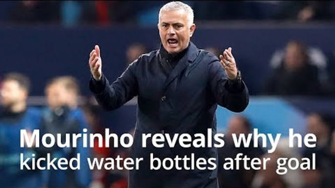 Jose Mourinho Explains Why He Kicked & Slammed Water Bottles After United Win