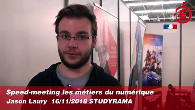 Speed-meeting métiers du numérique - Jason LAURY