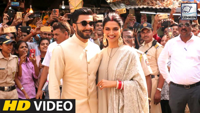 Deepika Padukone And Ranveer Singh Visit Siddhivinayak Temple