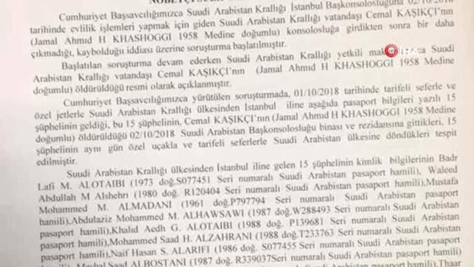 İstanbul Cumhuriyet Başsavcılığı Cemal Kaşıkçı Cinayeti Soruşturması Kapsamında Saud Al Kahtani ve...