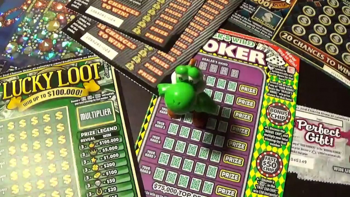 Lottery Scratch Off Tickets From Nevada Arcade Channel %26 Yoshi (1)