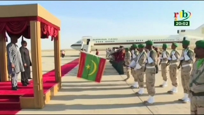 RTB - Arrivée du Président en Mauritanie  pour la conférence des chefs d’Etats du G5 Sahel