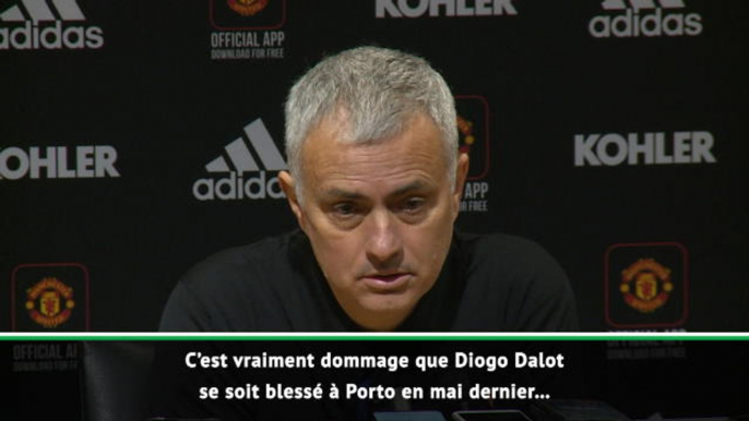 Man United - Mourinho : "Dalot peut devenir notre latéral droit pour les dix prochaines années"