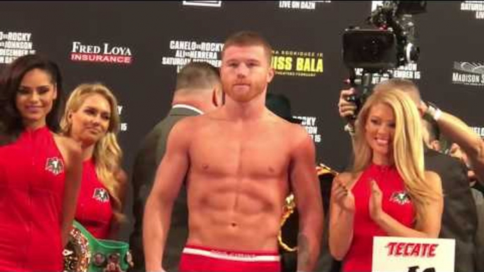 Canelo Alvarez vs Rocky Fielding OFFICIAL WEIGH IN