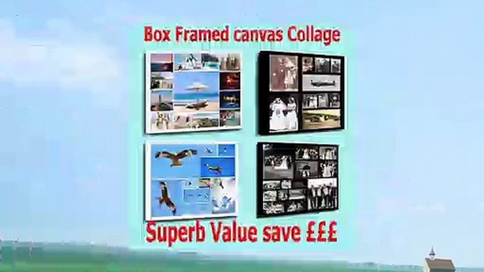 Your Photo Collage Canvas Print  Personalised on BoxWrapped 24x16 inch by Bellevue Print