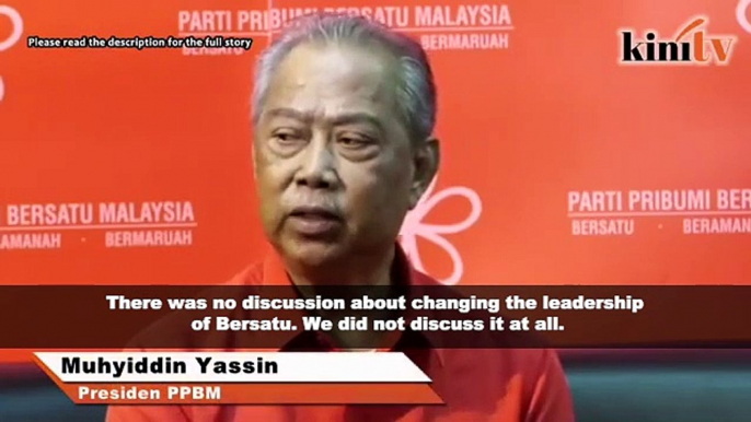 Up to delegates to elect new leaders for Bersatu next year, says Muhyiddin