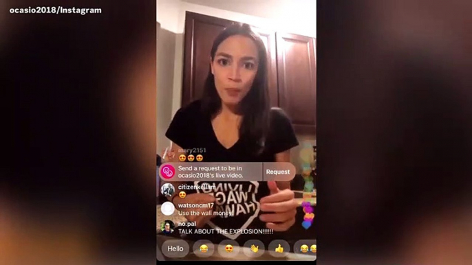 Alexandria Ocasio-Cortez Talks Government Budgets While Making Shrimp Curry