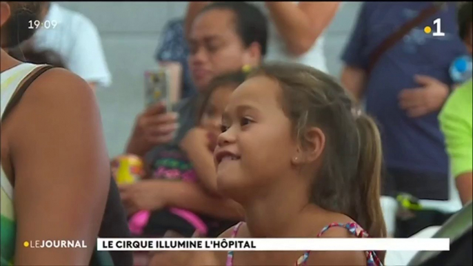 Le cirque de Moorea offre un spectacle aux enfants hospitalisés