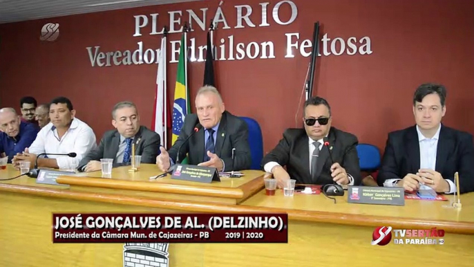 Ao tomar posse da presidência da Câmara Municipal, Delsinho comenta sobre união entre executivo e legislativo: "Não vou ajudar Zé Aldemir, vou ajudar Cajazeiras"