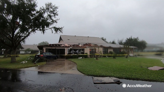 Severe weather damages homes and floods shelter