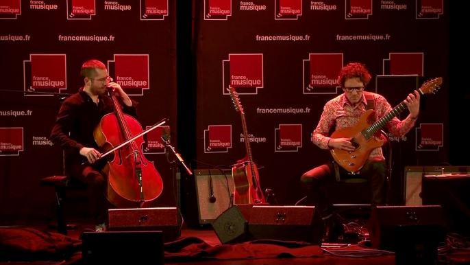 Concert A L'improviste : David Chevallier (guitare, effets) et Valentin Ceccaldi (violoncelle)