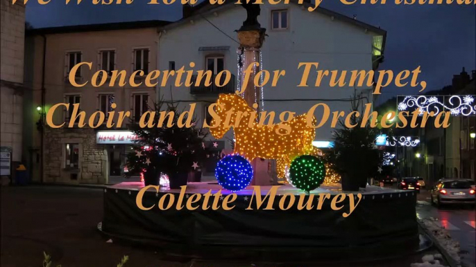 We Wish You a Merry Christmas, Concertino for Trumpet, Choir and String Orchestra, Colette Mourey, Profs-Editions