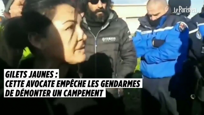 Gilets jaunes : une avocate empêche les gendarmes de démonter un campement