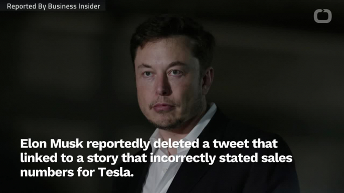Elon Musk Deleted Tweet Linking To Article That Incorrectly Stated Tesla Numbers