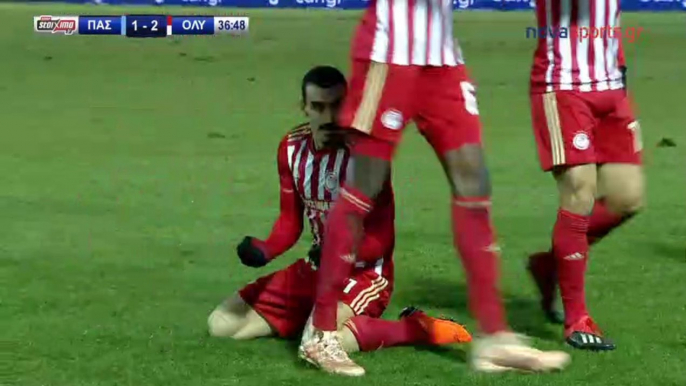 1-2 Lazaros Christodoulopoulos Goal -  PAS Giannina 1 - 2 Olympiakos Piraeus 19.01.2019 [HD]