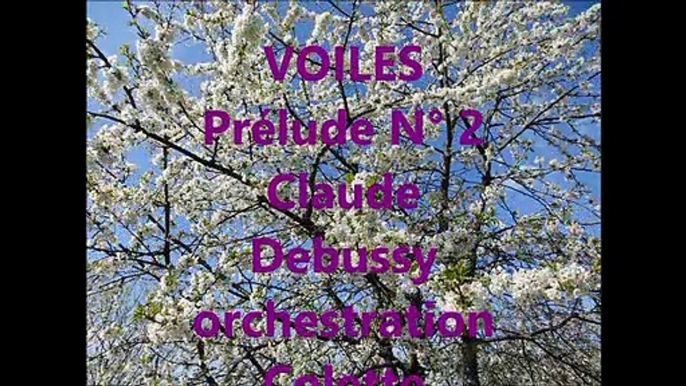 Voiles Claude Debussy orchestration Colette Mourey
