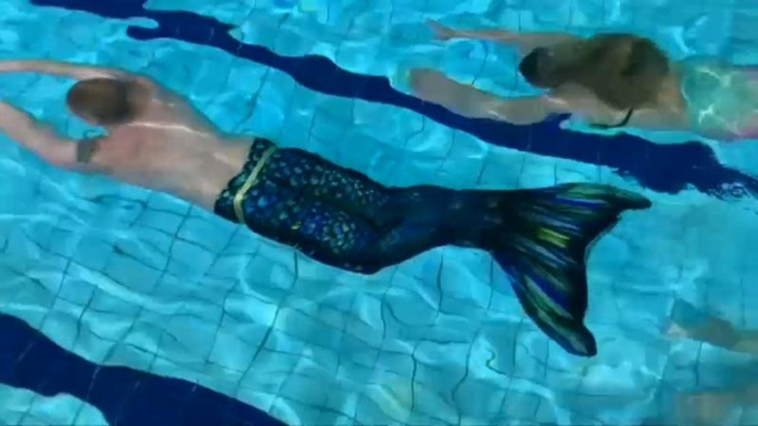 Finns train as mermaids and mermen to live their childhood dream