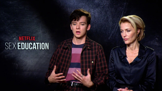 Asa Butterfield & Gillian Anderson on Sex Education