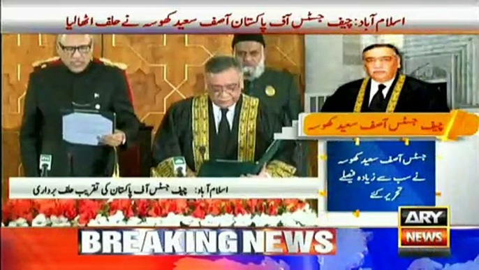 Short biography of newly appointed CJP Justice Asif Saeed Khosa