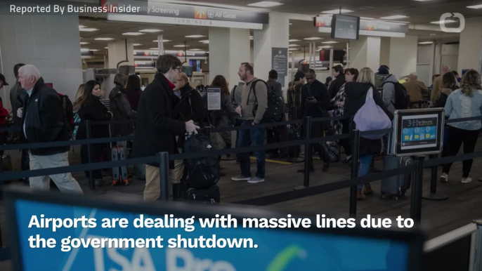 Airports Are Dealing With Massive Lines During The Government Shutdown As TSA Employees Are Working Without Pay