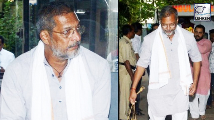 Nana Patekar Performs Last Rites Of His Mother Nirmala Patekar