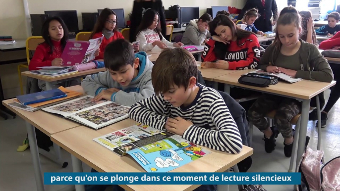 Le recteur participe au quart d'heure de lecture au  collège Emile Roux - Le Cannet