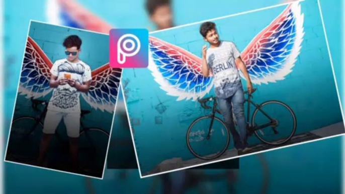 picsart se photo edit kaise kare.!picsart make osm picture - wings editing in picsart  tutorial