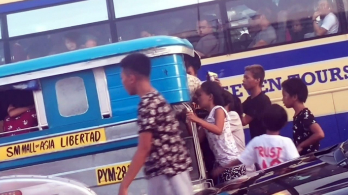 Children Stop Bus To Steal Food From Terrified Passengers