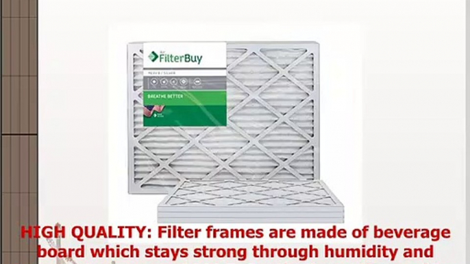 FilterBuy 14x30x1 MERV 8 Pleated AC Furnace Air Filter Pack of 4 Filters 14x30x1