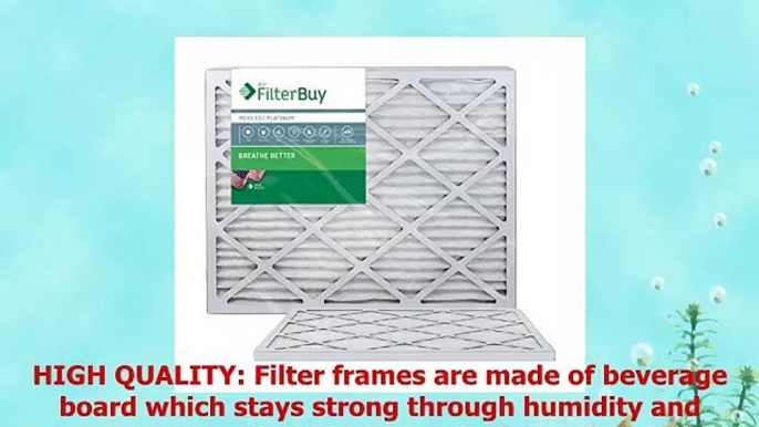 FilterBuy 14x30x1 MERV 13 Pleated AC Furnace Air Filter Pack of 2 Filters 14x30x1