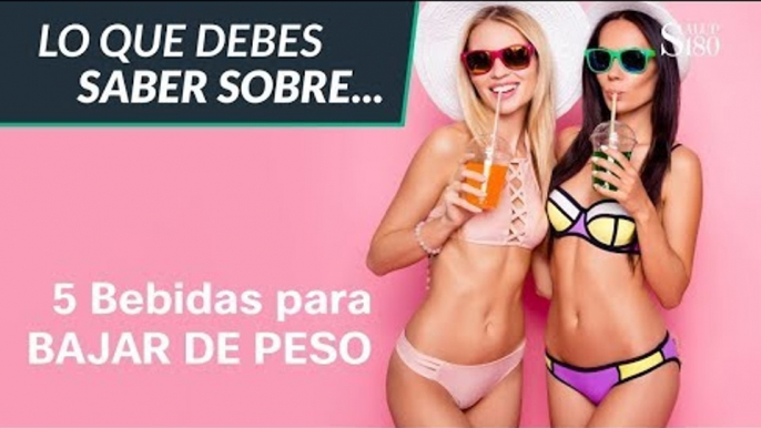 5 bebidas para bajar de peso este verano | Salud180