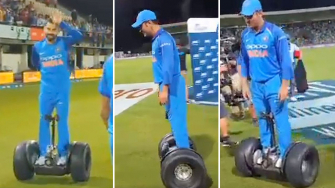 Virat Kohli, MS Dhoni Find A Unique Way To Celebrate India's Victory Over New Zealand | Oneindia