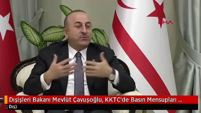 Dışişleri Bakanı Mevlüt Çavuşoğlu, KKTC'de Basın Mensupları ile Bir Araya Geldi