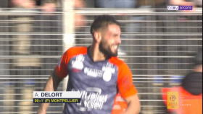 Delort scores stoppage time penalty through VAR and goal-line technology