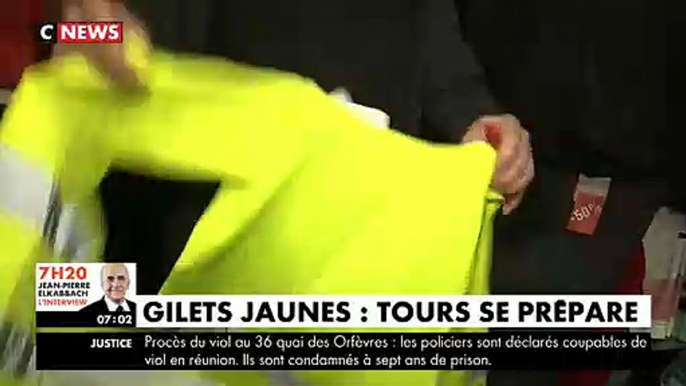 Gilets jaunes : Le témoignage de cet habitant de Tours qui confie avoir vu des  "mamies blessées" lors des manifestations - Regardez