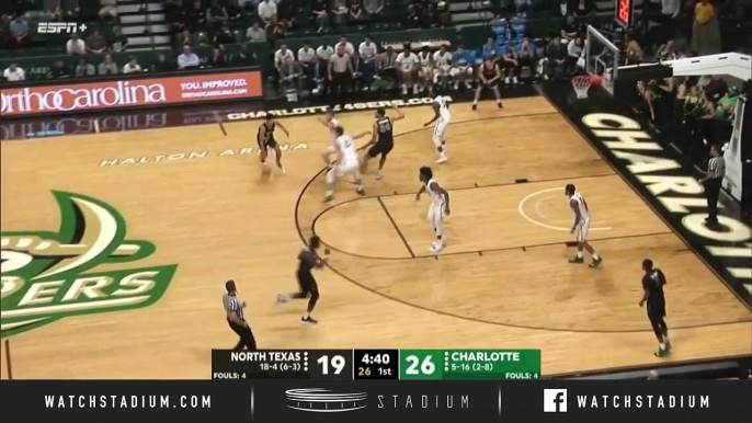 North Texas vs. Charlotte Basketball Highlights (2018-19)