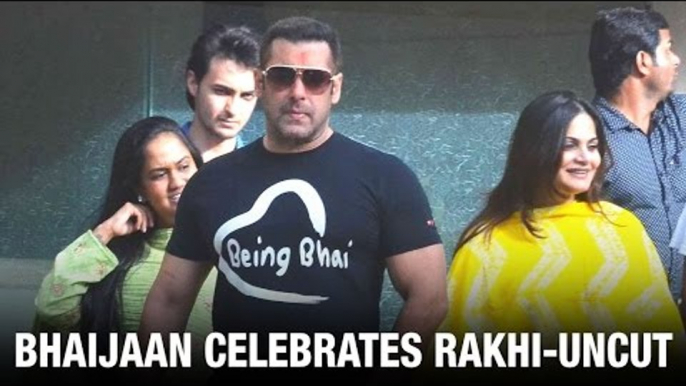 Uncut: Salman Khan Being Bhai For His Sisters On Raksha Bandhan | Alvira | Salim | Sohail | Arpita