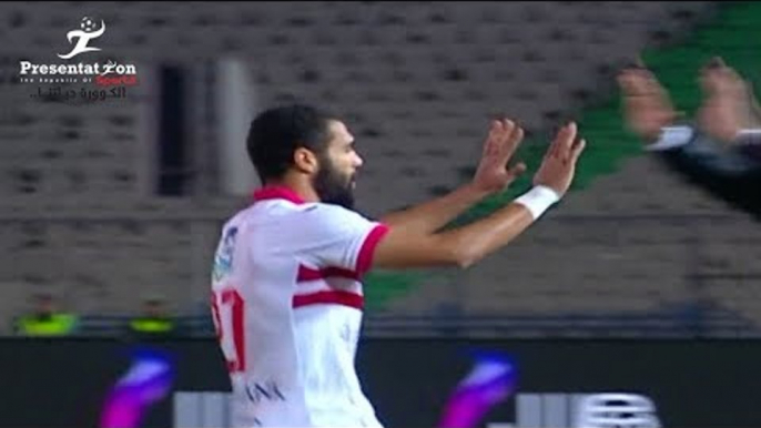 الهدف الأول لـ الزمالك امام طلائع الجيش " محمود عبدالعزيز " الجولة الـ 27 الدوري المصري