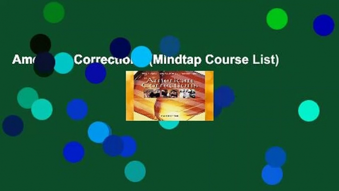 American Corrections (Mindtap Course List)