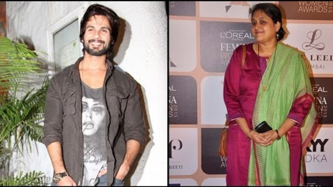 Shahid Kapoor's step mom evades questions on his marriage!