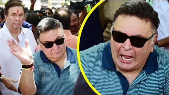 Rishi Kapoor Gets ANGRY On Fans At Ganpati Visarjan 2017 | RK Studio Ganpati Visarjan 2017